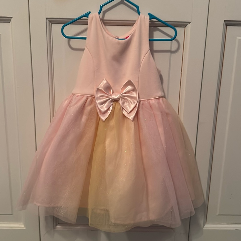 Zunie Girl pink/yellow dress. Size 3T. Worn 1x!